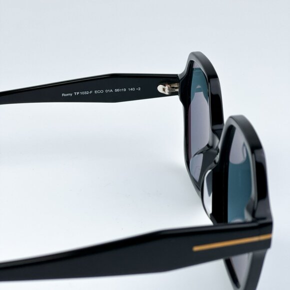 Tom Ford FT1032-F ROMY 01A BRAND NEW Sunglasses Black Blue Square Oversized - Picture 12 of 13